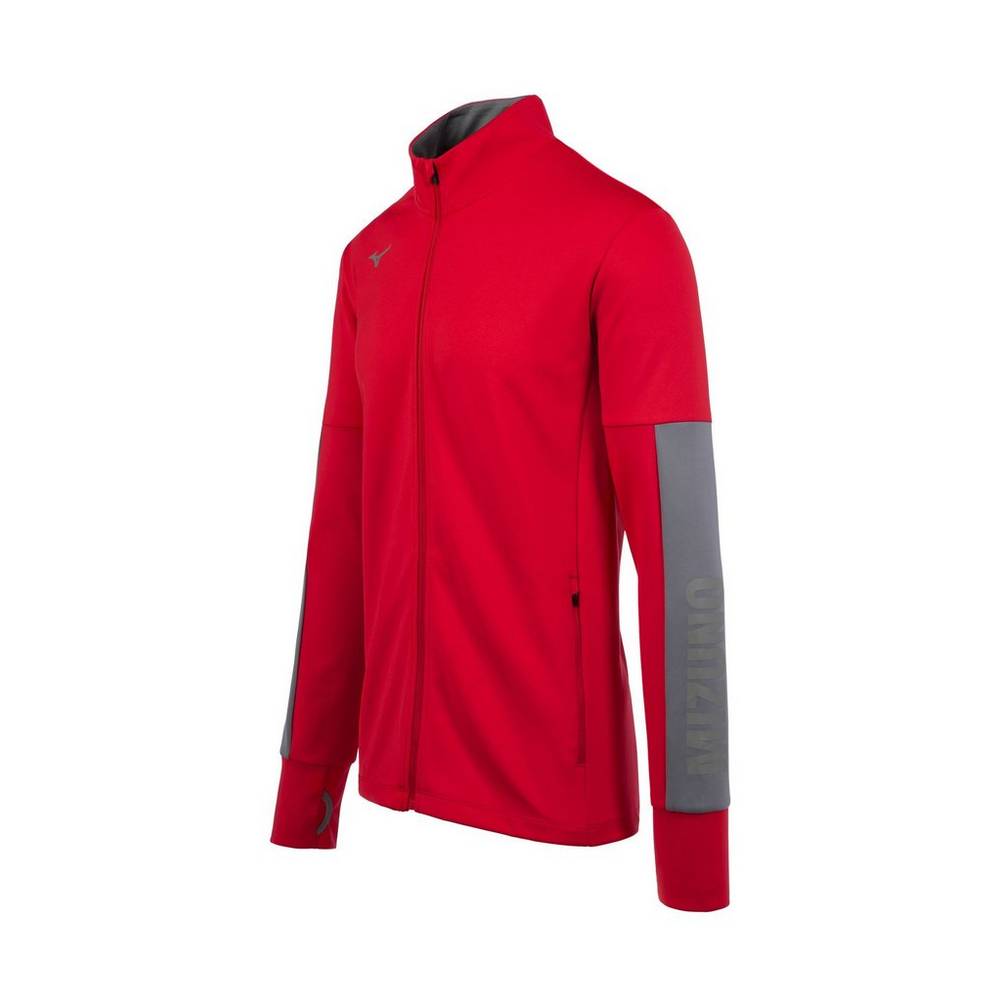 Mens Mizuno Alpha Quest Jacket Red Philippines (QLPCTS519)